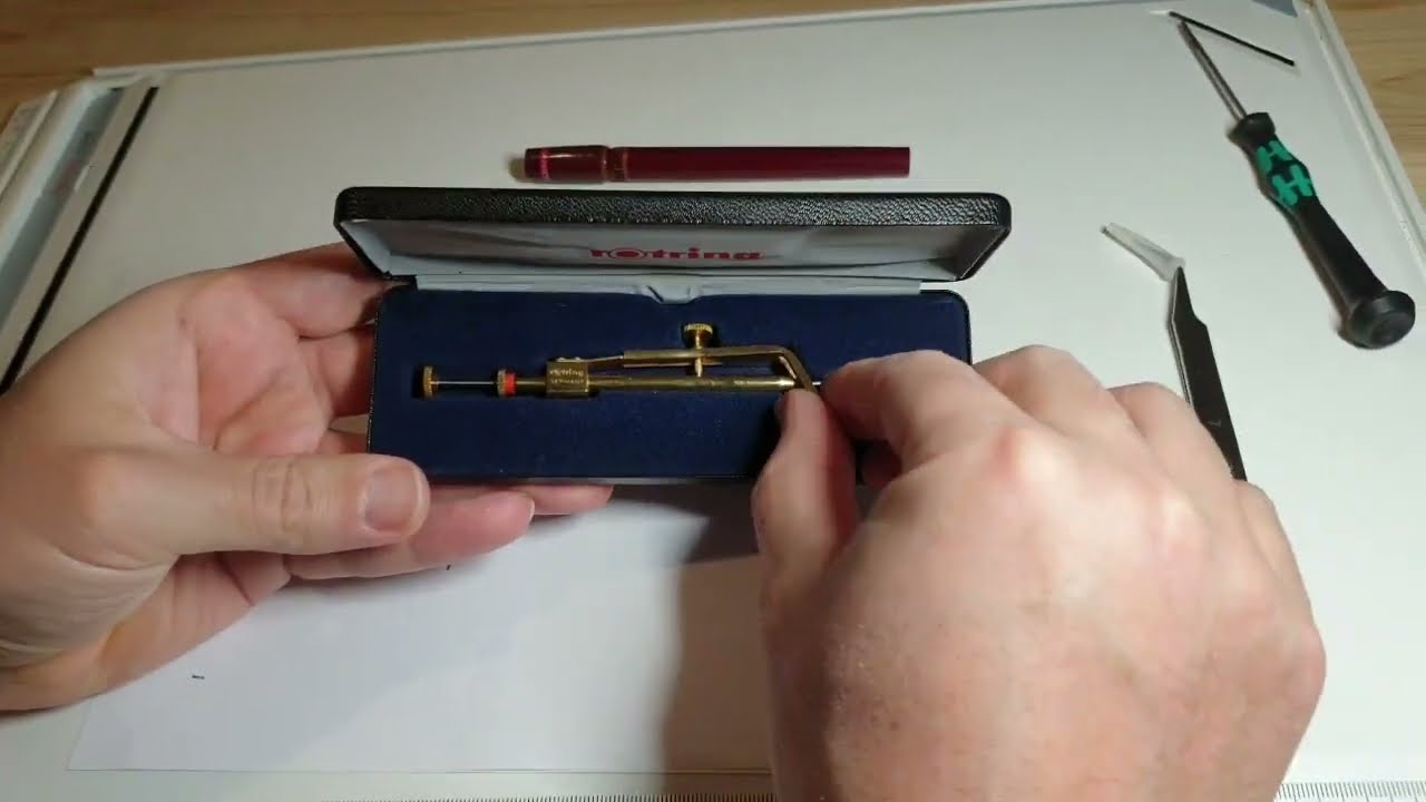 Rotring Gold-Plated Pump Compass