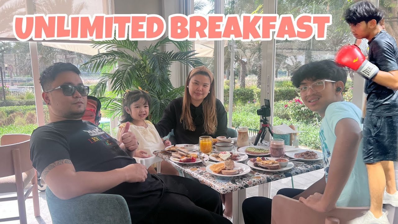 UNLIMITED BREAKFAST CIRCLE CAFE | CLOUD'S BOXING TRAINING | BUYING STUFF FOR BOXING |MOMMYJOYINDUBAI