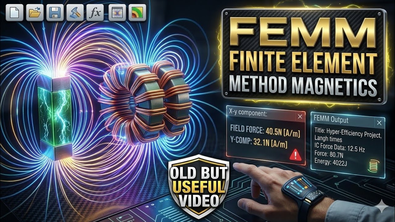 FEMM МЕТОД КОНЕЧНЫХ ЭЛЕМЕНТОВ МАГНИТИКА ПОЛНОЕ ПРОГРАММНОЕ ОБЕСПЕЧЕНИЕ С ПРИМЕРОМ | FEMM Учебное ...