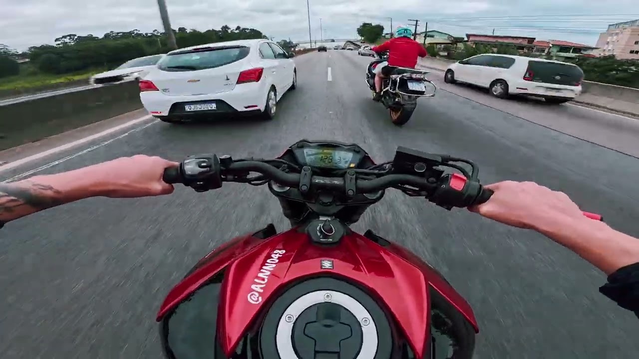 Tentei Acompanhar a BMW Gs1250 com a Gsx-s750