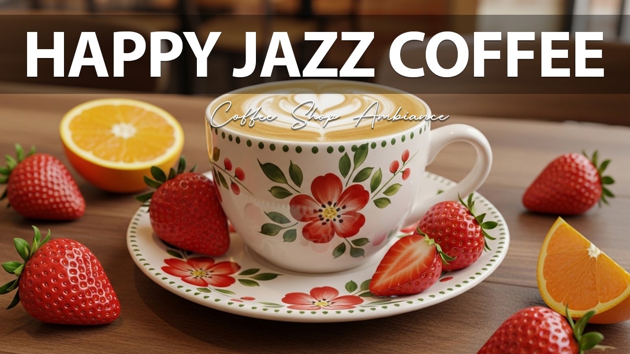 Happy Jazz Coffee ☕ Coffee Shop Ambiance for Studying, Working & Relaxing
