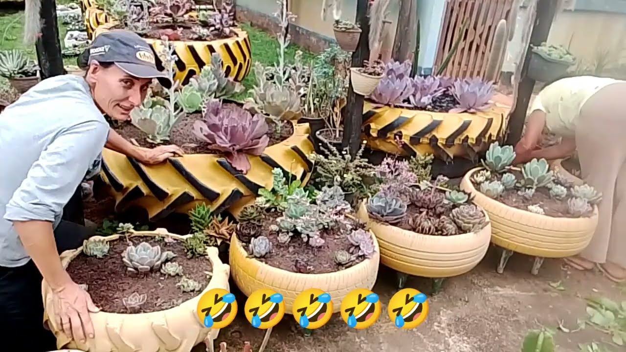 Limpeza dos matos das híbridas do jardim 😍