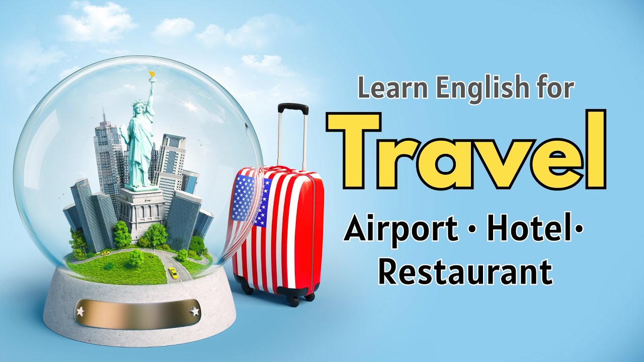 English for Travel | Airport, Hotel & Restaurant English Conversations (Easy & Practical) #esl