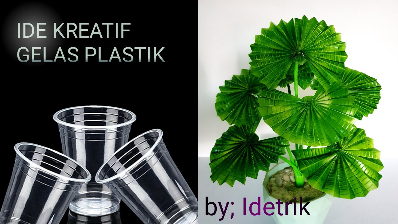 Ide Kreatif ( Daur ulang) Tanaman Hias dari Gelas Plastik - Life hacks