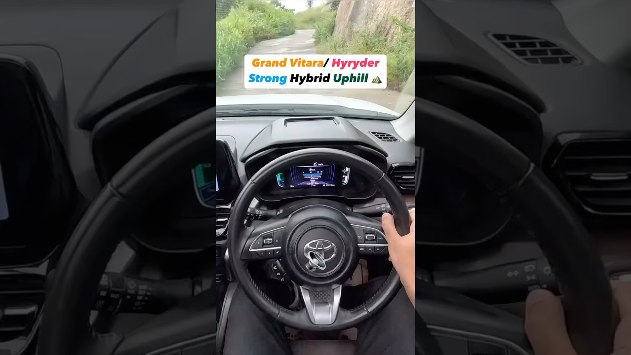 Hyryder strong hybrid uphill. #toyota #toyotahyryder #hyryder #hybridcar #hybrid #toyotahybrid