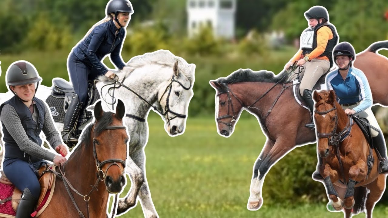 CROSS COUNTRY TEAM TRAINING with 4 HORSES!