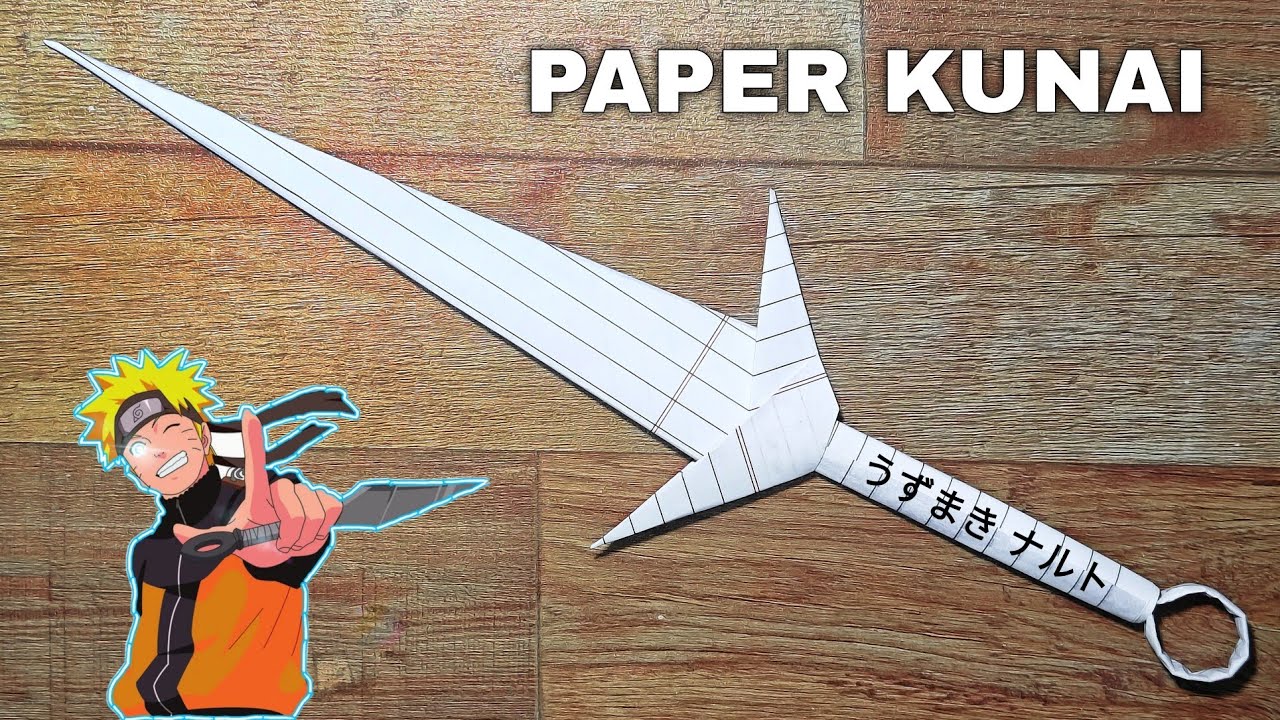How to Make a Paper Kunai | Origami Paper Kunai Knife | Simple 