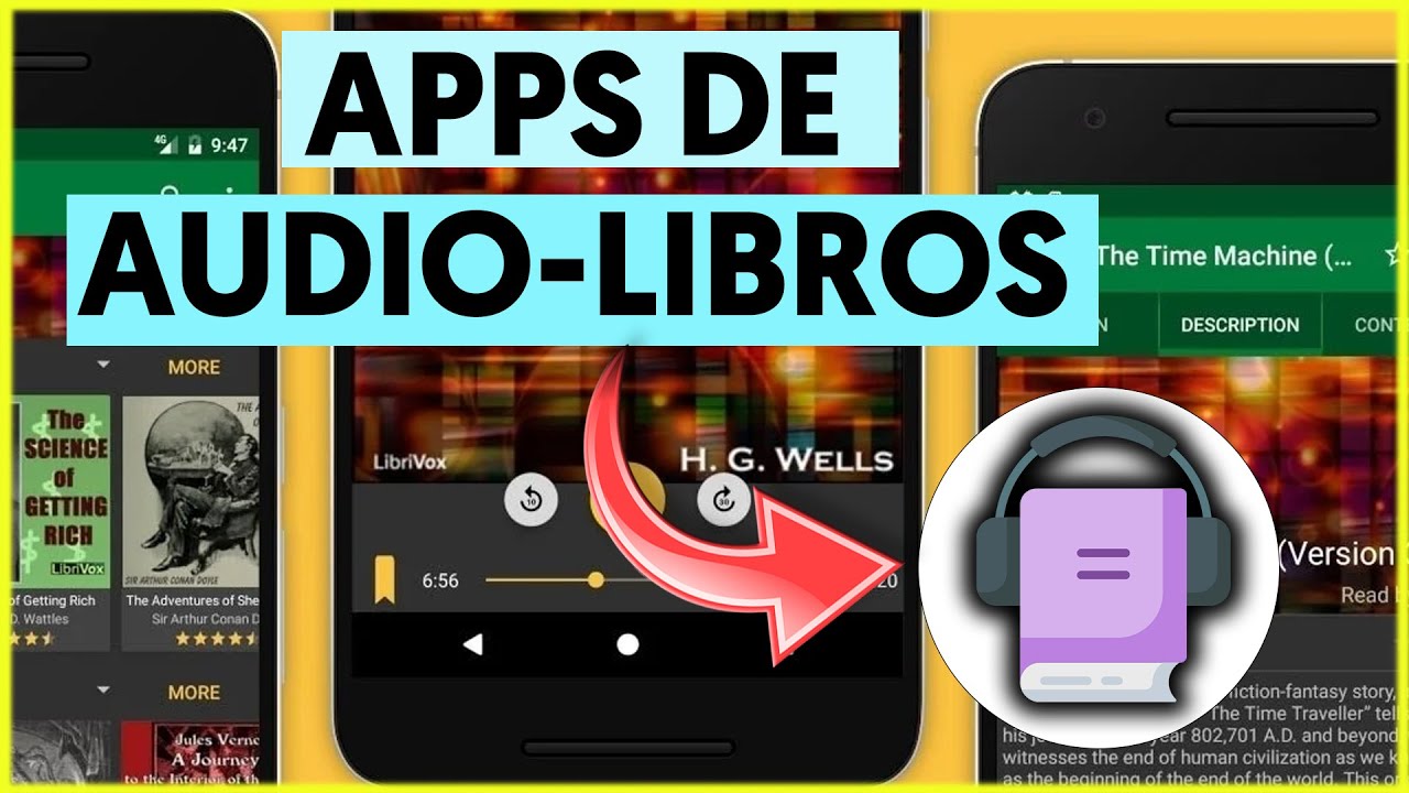🎧  3 Mejores APPS de AUDIOLIBROS Gratis en Espa&ntilde;ol para Android e iOS (2026)