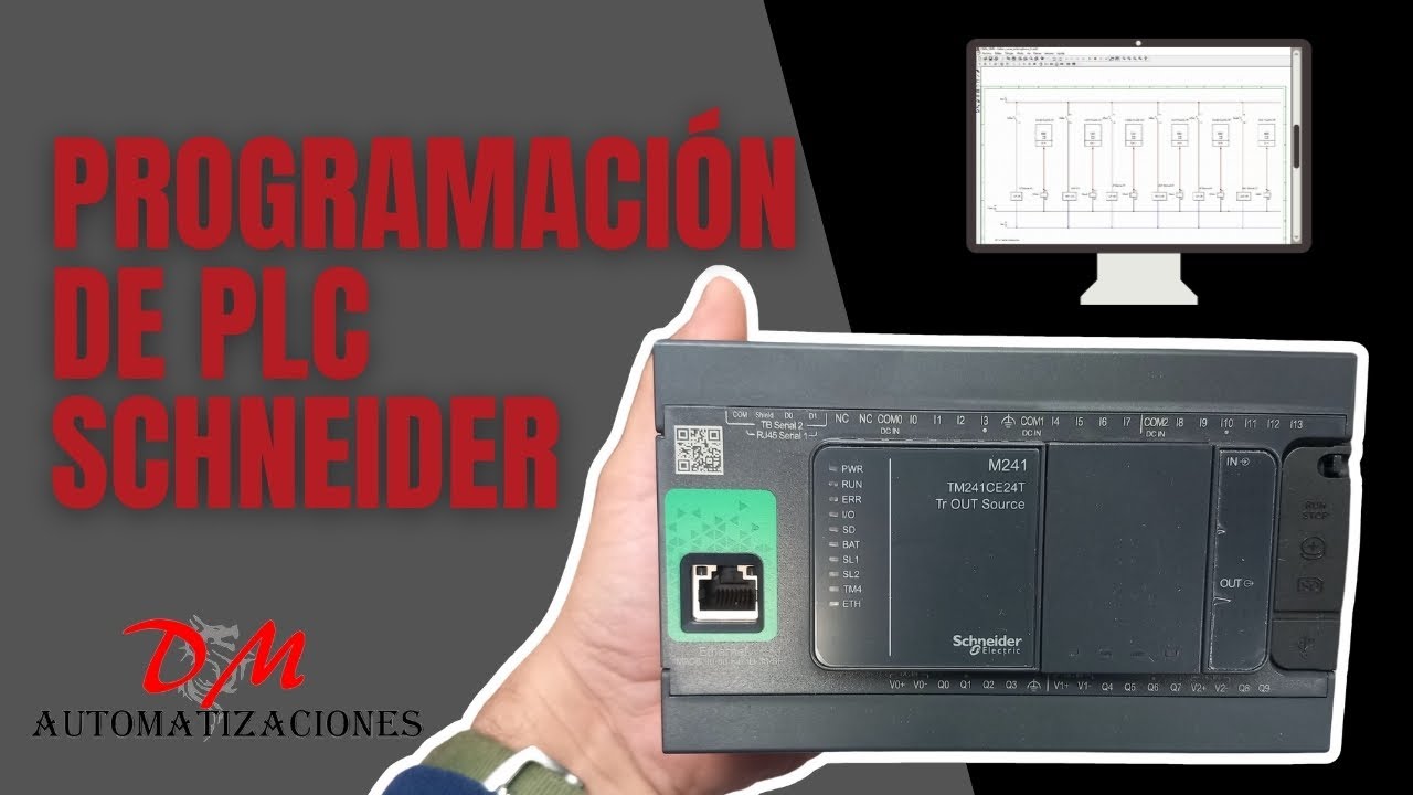 Programación de PLC Schneider M241 y Pantalla HMI | Interruptores Automatizados
