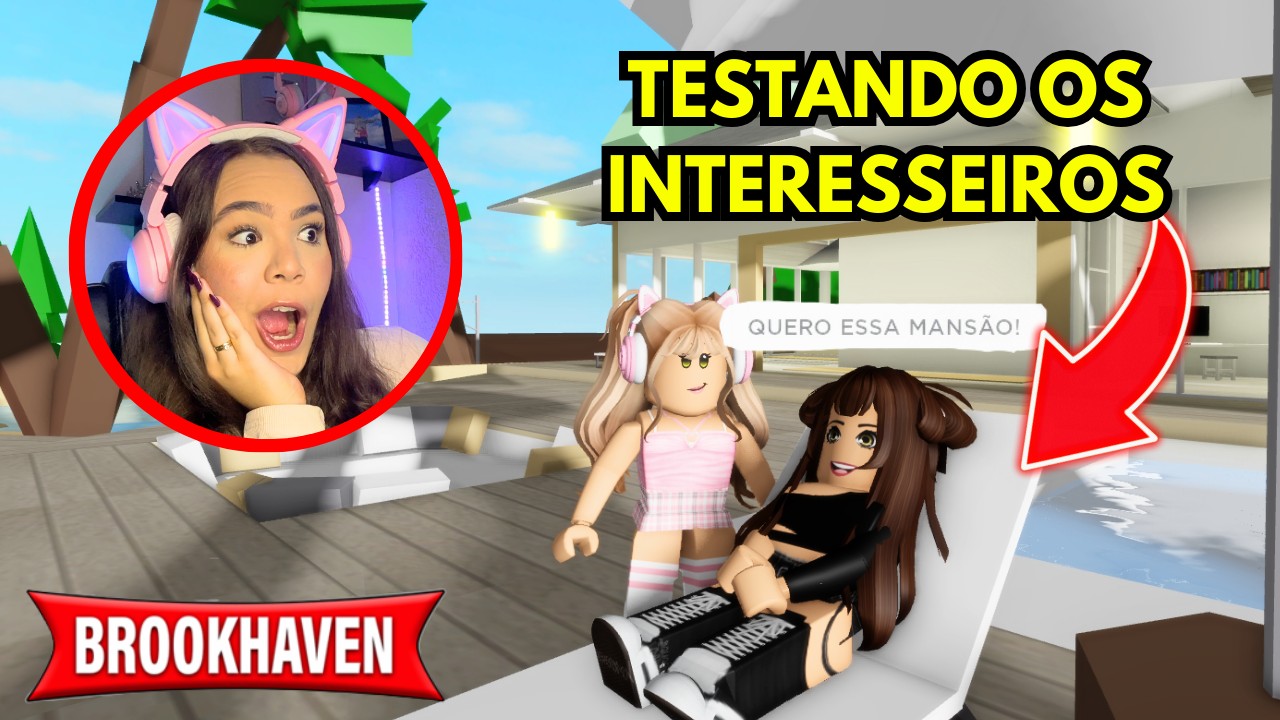 TESTEI os INTERESSEIROS e ISSO ACONTECEU no BROOKHAVEN!!! - ROBLOX