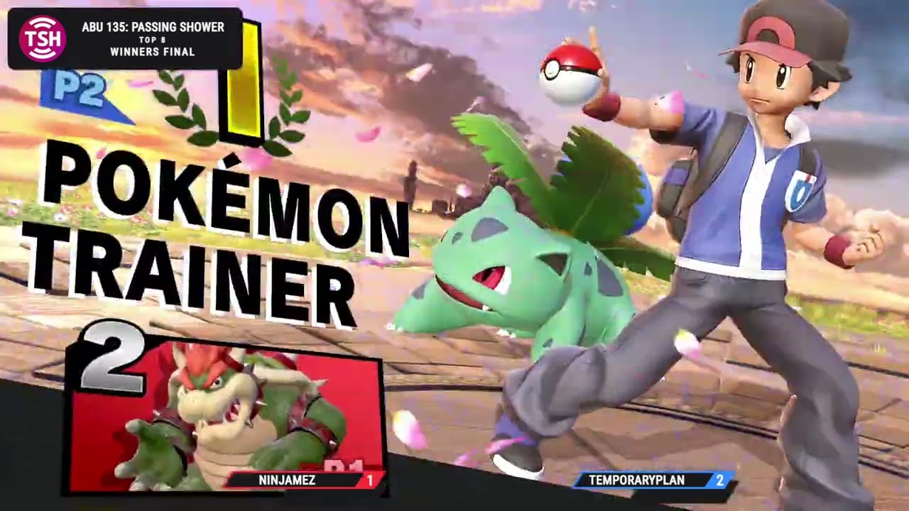 TemporaryPlan (Pokémon Trainer) vs. NinJamez (Bowser) - Winners Quarters - ABU 135: Passing Shower