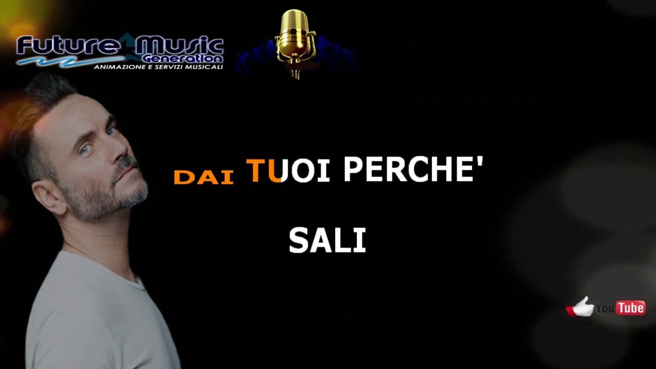 nek contromano karaoke con cori