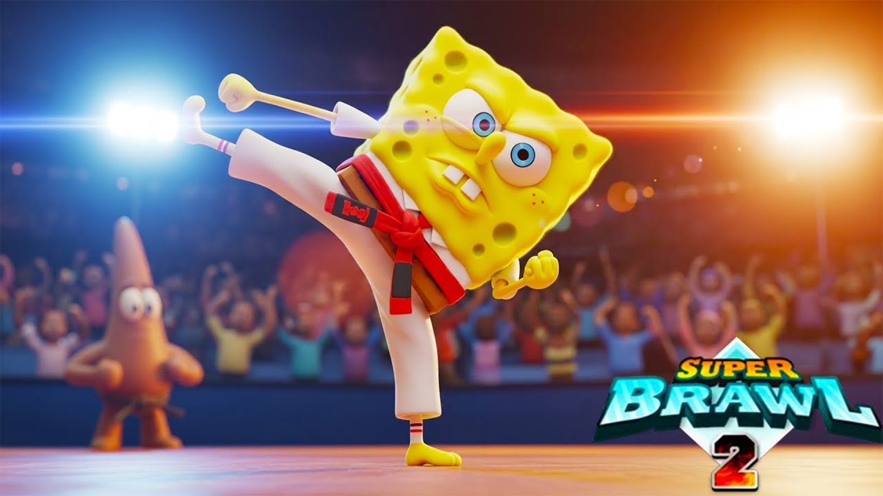 THE LEGEND OF KARATE SPONGEBOB 💥 Can He Defeat Them All? | Super Brawl 2