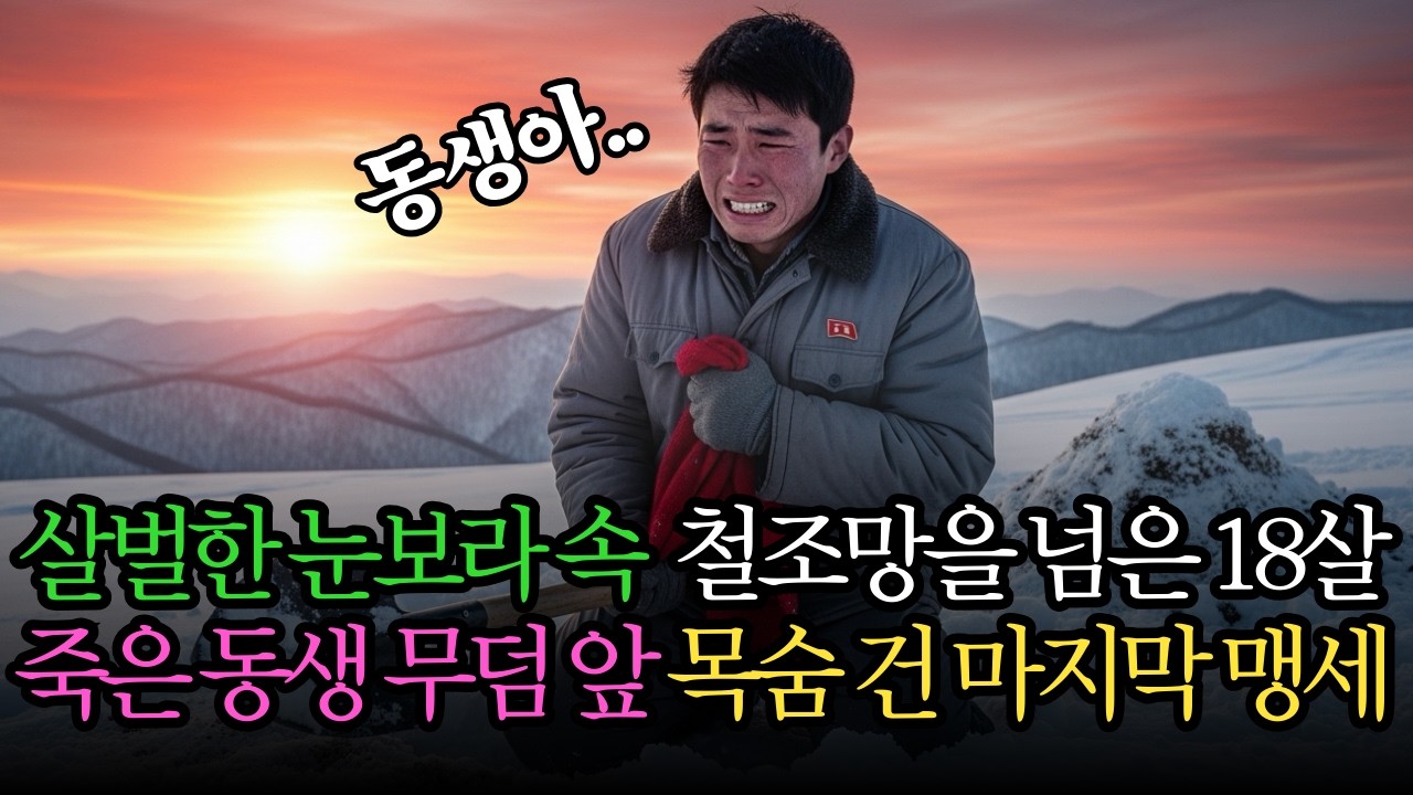 “눈보라 속 철조망을 넘은 18살… 동생 무덤 앞에서 한 마지막 맹세”| 북한사연 | 감동사연 | 탈북이야기