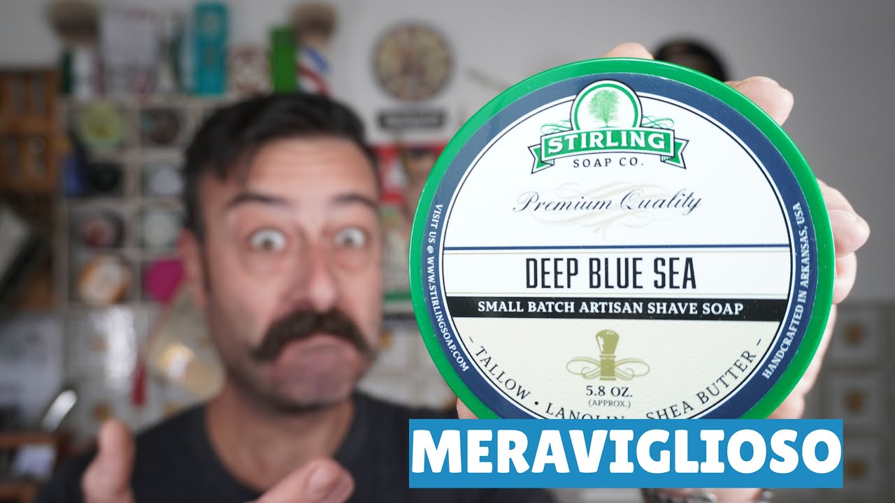 UNA RASATURA DA NEOFITA - SET DA BARBA DEEP BLUE SEA STIRLING
