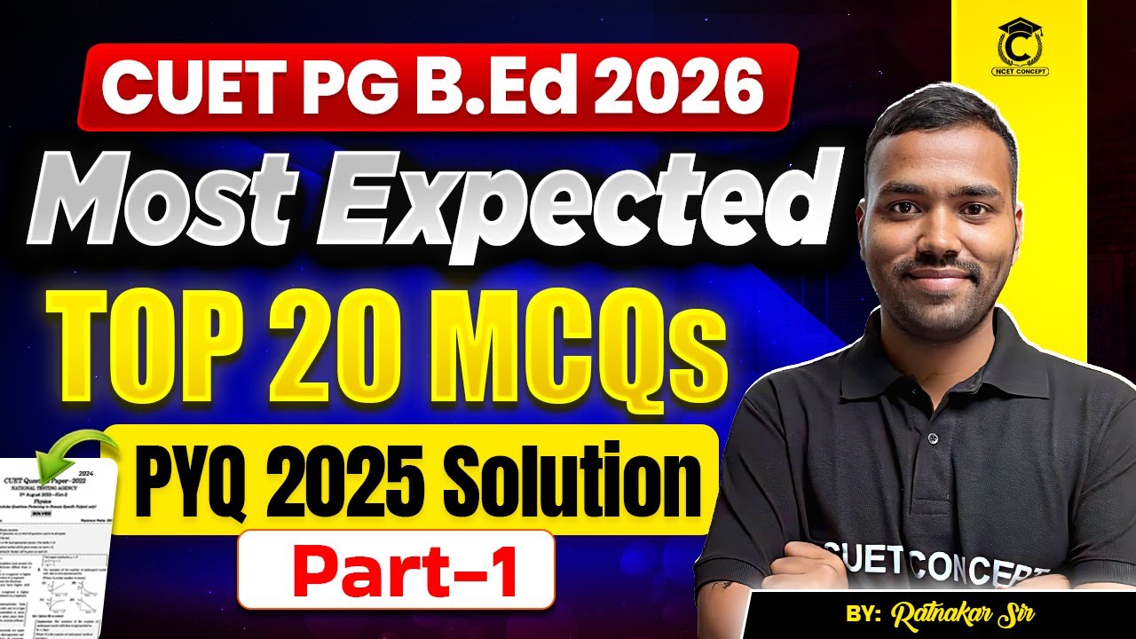 CUET B.Ed Social Science 2026 (COQP-04) | CUET PG Social Sci. BEd Previous Year Paper 2025 Solution📃