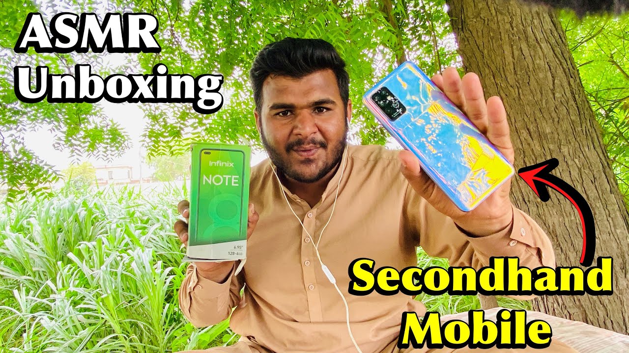 Asmr unboxing secondhand mobile