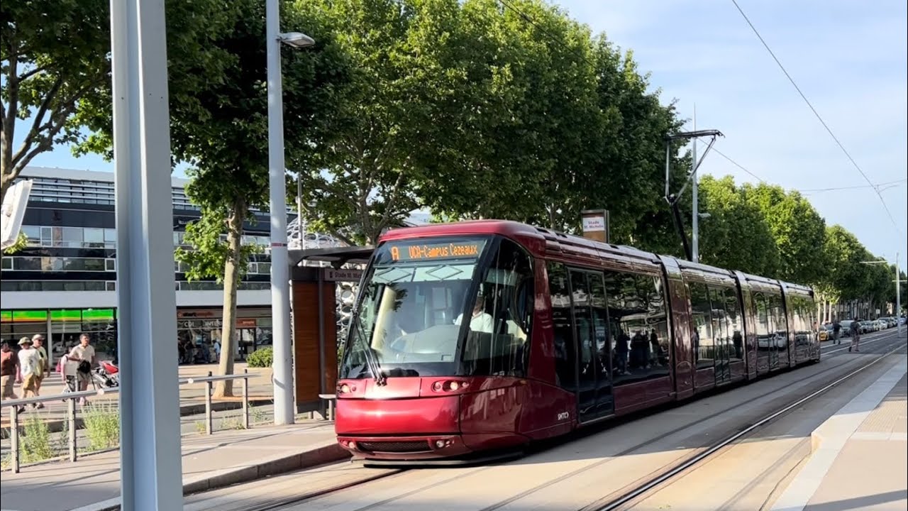 Tramway de Clermont-Ferrand ⛰️🔴- with indoor camera 🎥