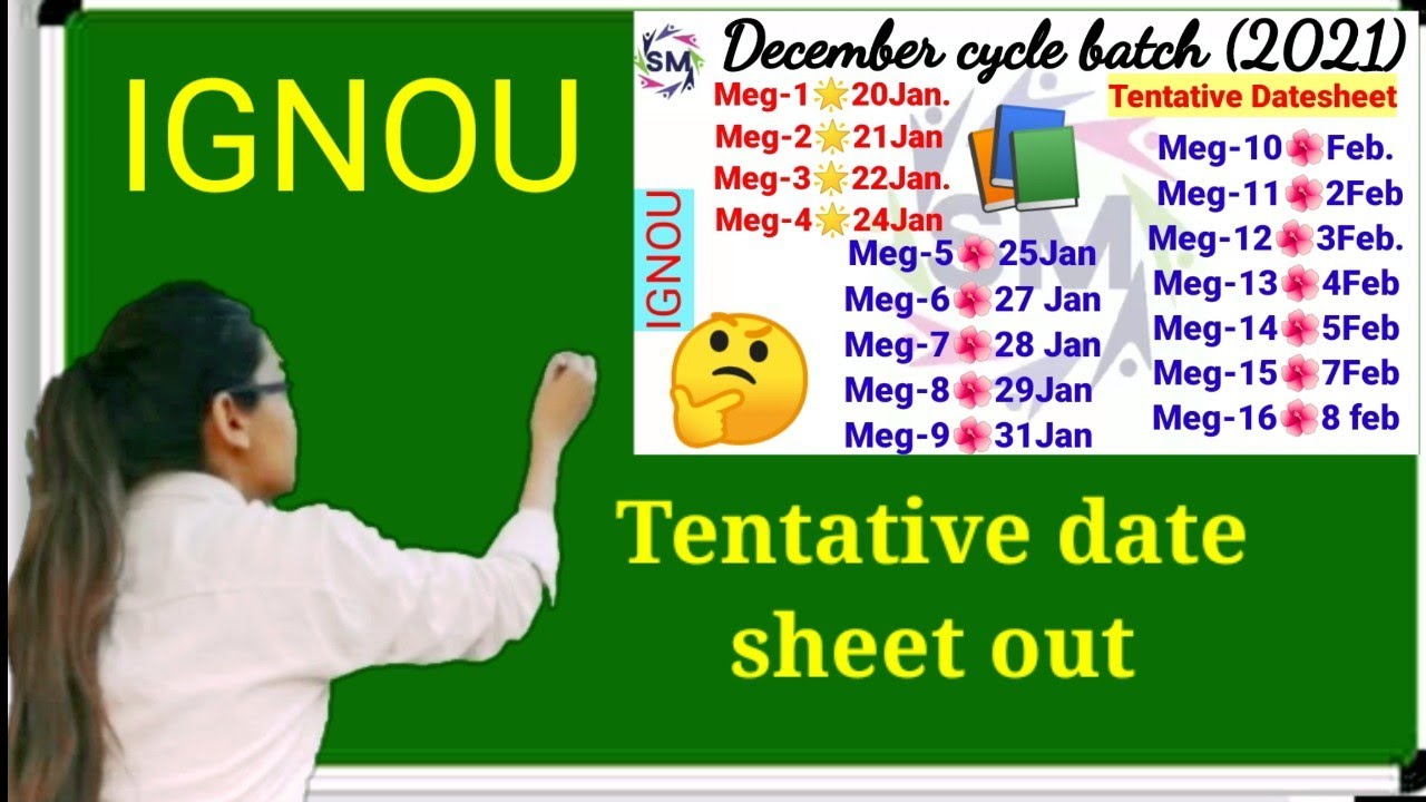 Tentative date sheet December batch examination...ignou..latest update, English M.A datesheet..