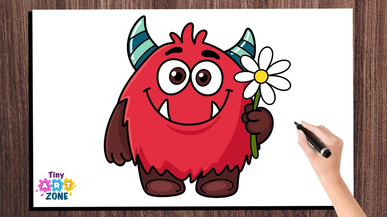 Cute Kawaii Monster Art Tutorial | Fun Drawing for Beginners