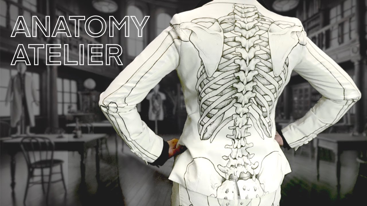 I Drew the Human Skeleton on a Thrifted Suit and Wore It on the Runway