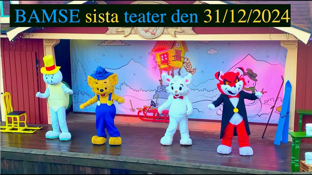 31-12-2024 sista Bamse och den stora skidåkardagen Bamseteater på Kolmården