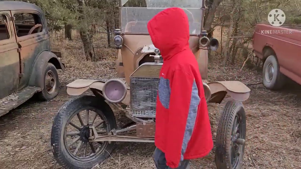 Prewar Ford Hoard: Out of the Woods! Old motorcycle, + a look inside the house & carriage barn find!