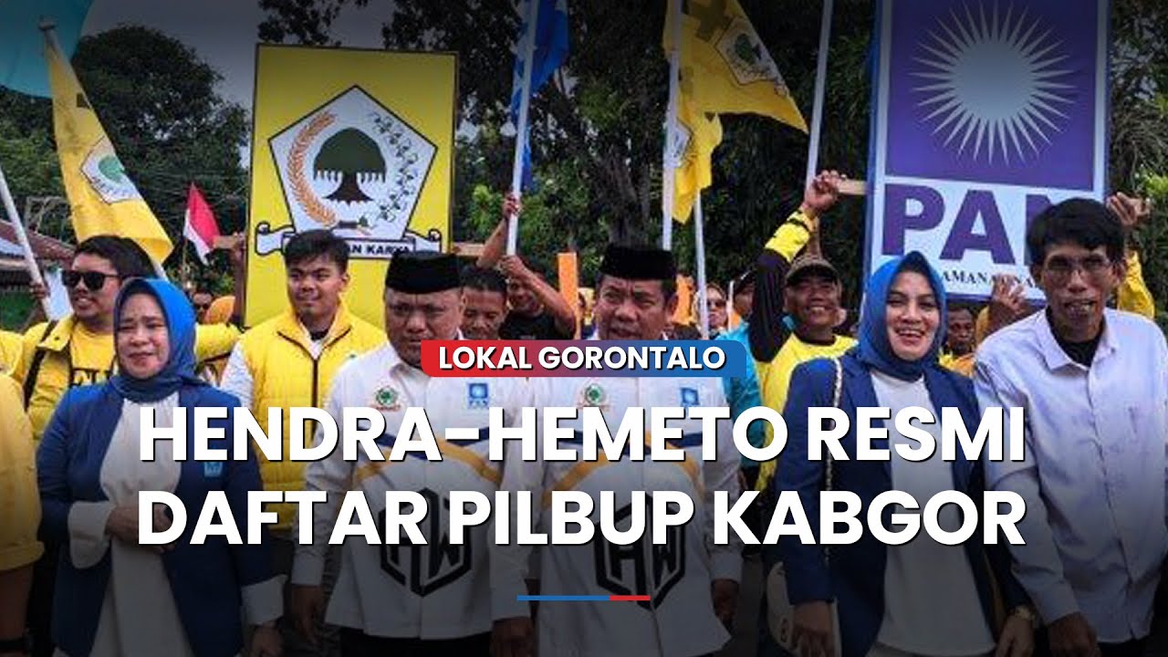 Hendra Hemeto dan Wasito Sumawiyono Resmi Daftar Pilbup Kabupaten Gorontalo 2024