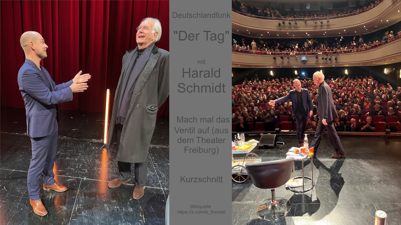 Harald Schmidt: Mach mal das Ventil auf - DLF 10.2.25  Kurzschnitt
