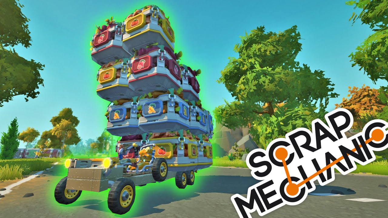 POTĘŻNY transport warzyw - Scrap Mechanic Survival #7