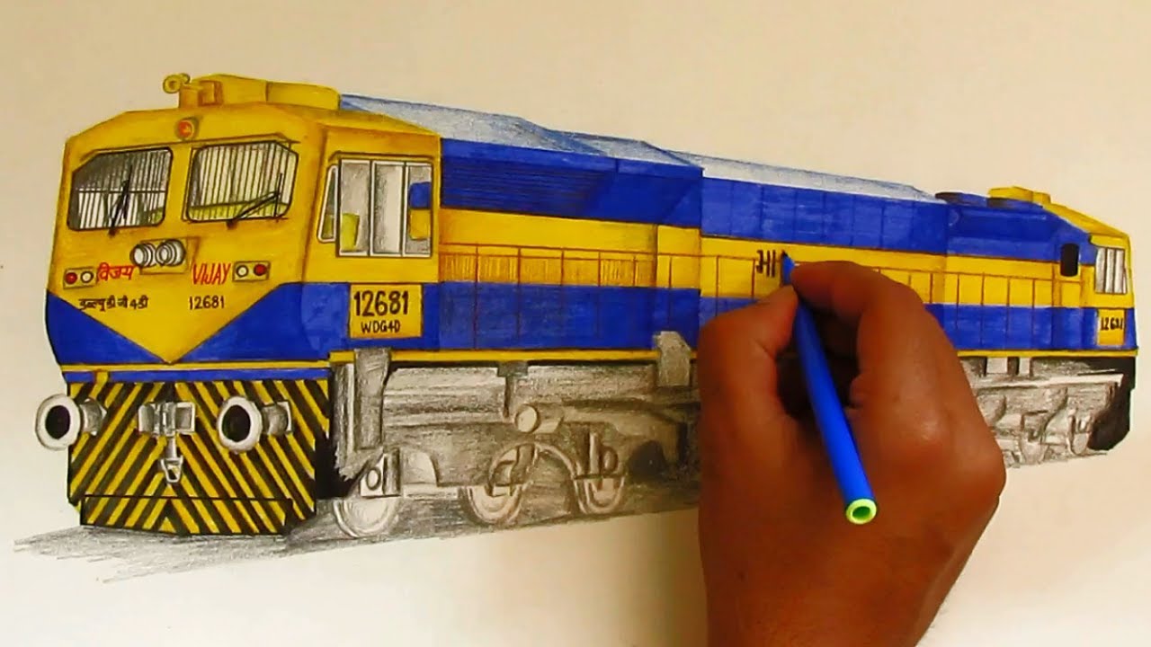 WDG4D Dual cab GT46MAC locomotive sketching