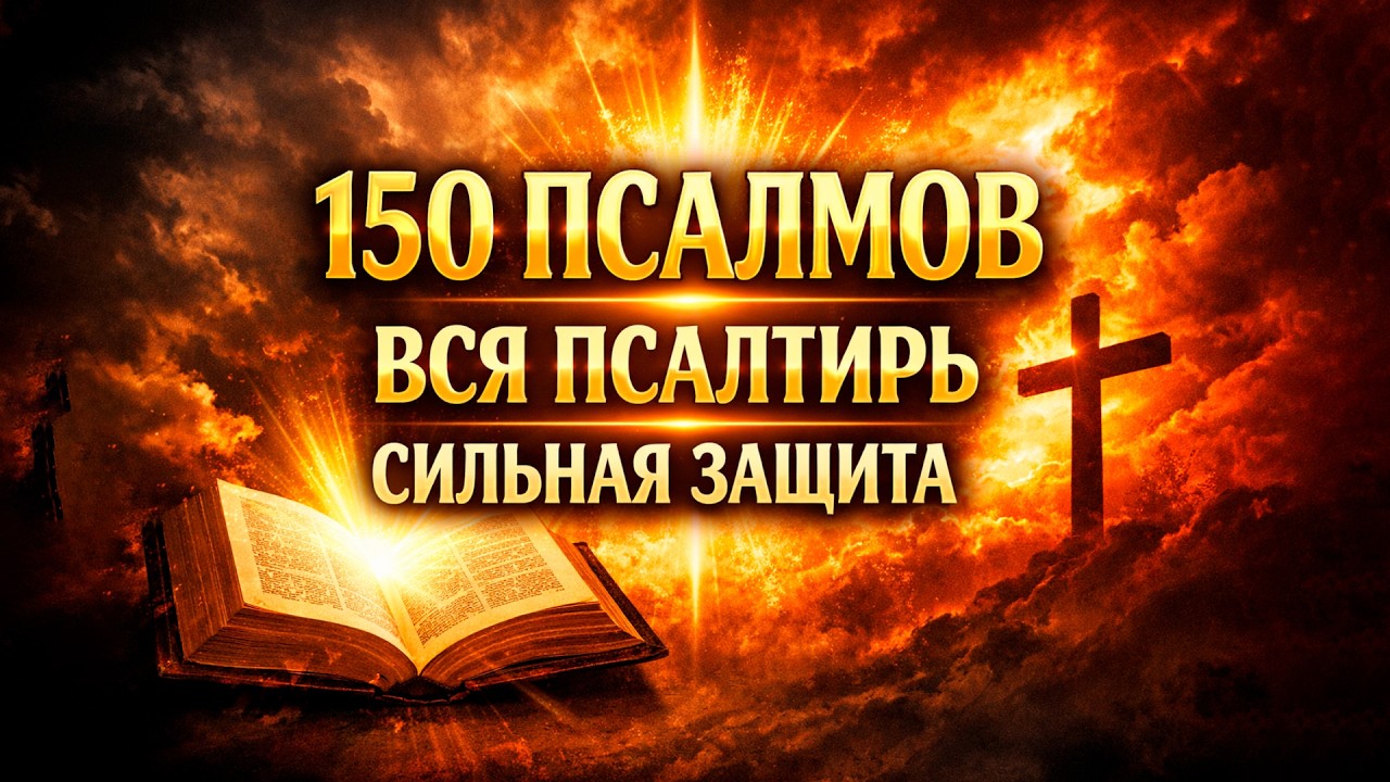 150 ПСАЛМОВ — ВСЯ ПСАЛТИРЬ 🔥 СИЛЬНАЯ ЗАЩИТА + МОЛИТВА ЗА ВСЕГО И ВСЯ