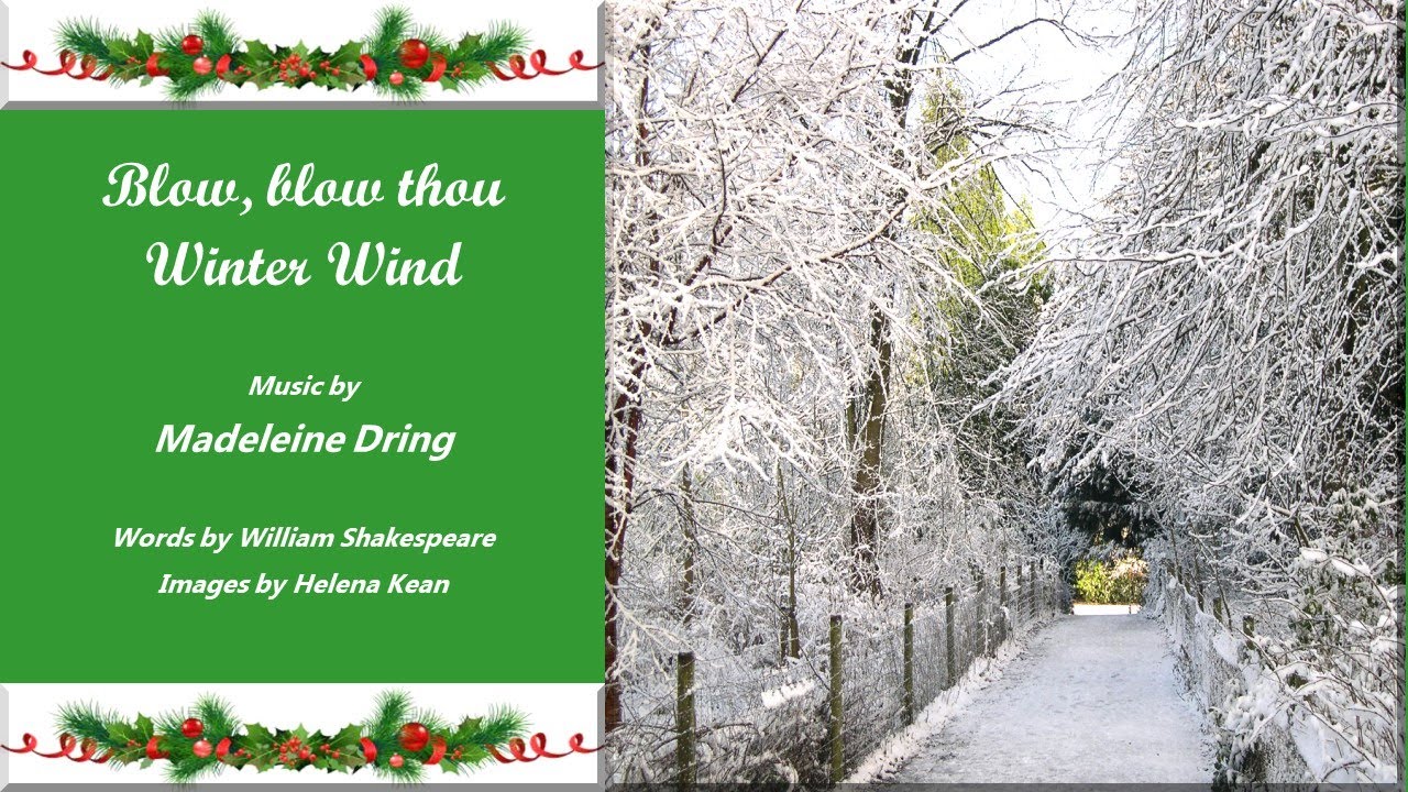 BLOW BLOW THOU WINTER WIND by Madeleine DRING - Helena Kean mezzo-soprano & Graham Jackson, pianist