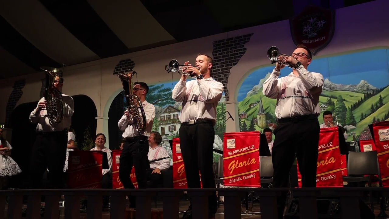 39e Maasgalmkapel Blaaskapellenfestival in Kessenich - Blaskapelle Gloria met een Böhmische medley