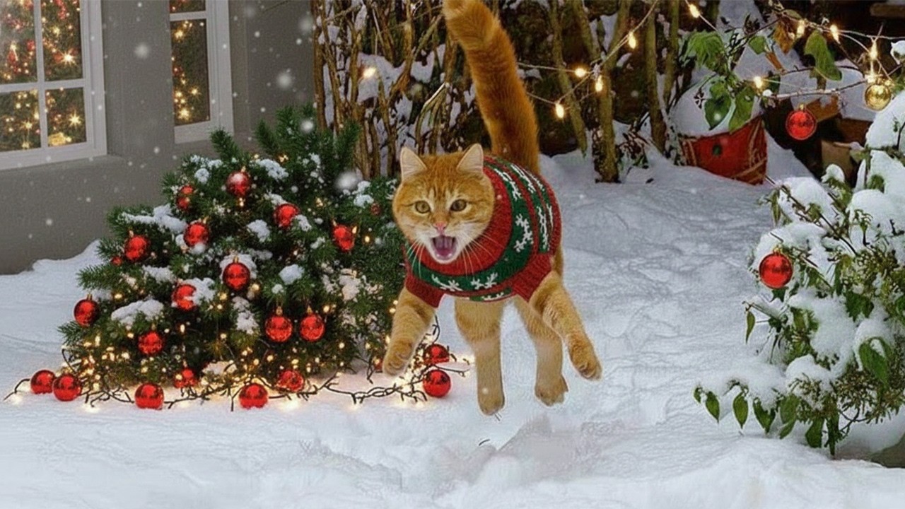 Dramatic Cats Bring Chaos to Your Christmas! 🎄😲😹 NEW Funny Cats Video