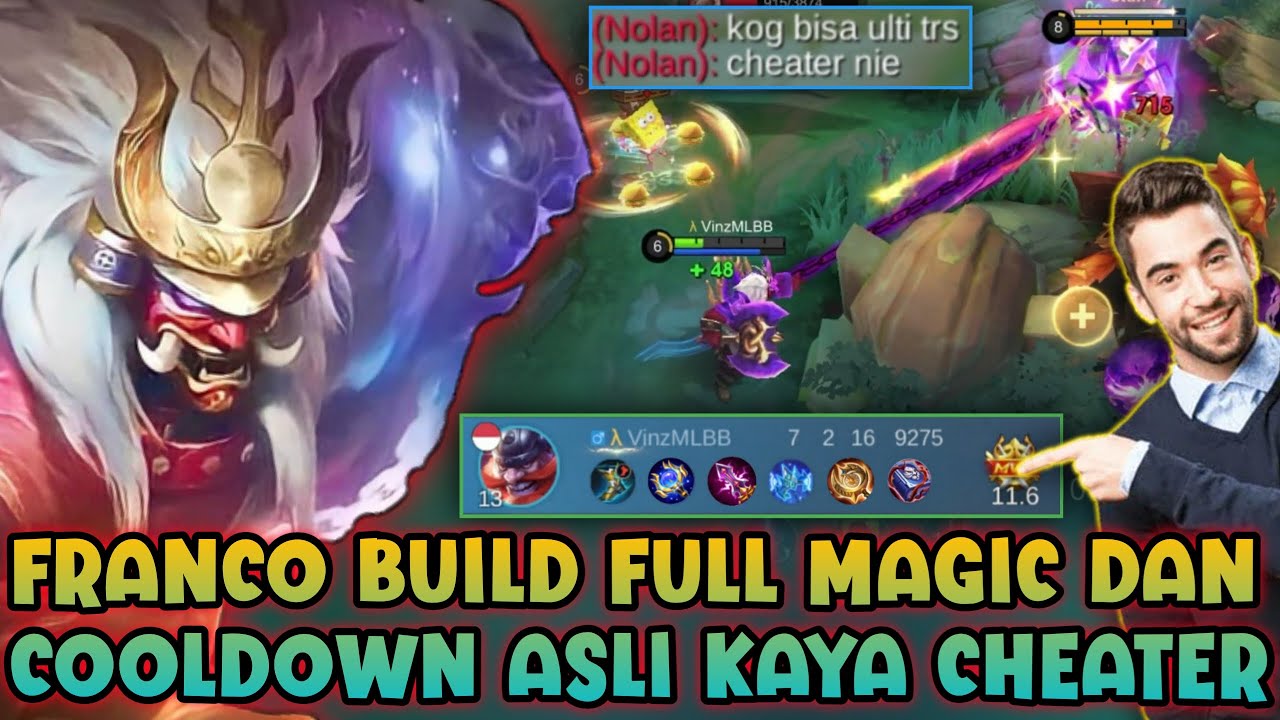 FRANCO CHALLANGE FULL BUILD MAGE DAN TERNYATA INI JAUH LEBIH OVER POWER BANGET SEPERTI CHEATER!