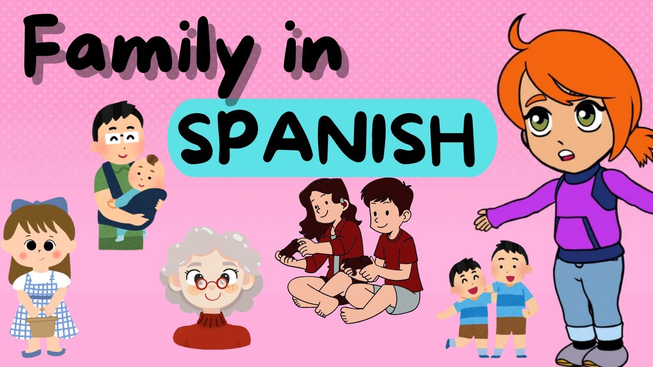 Family in Spanish for children