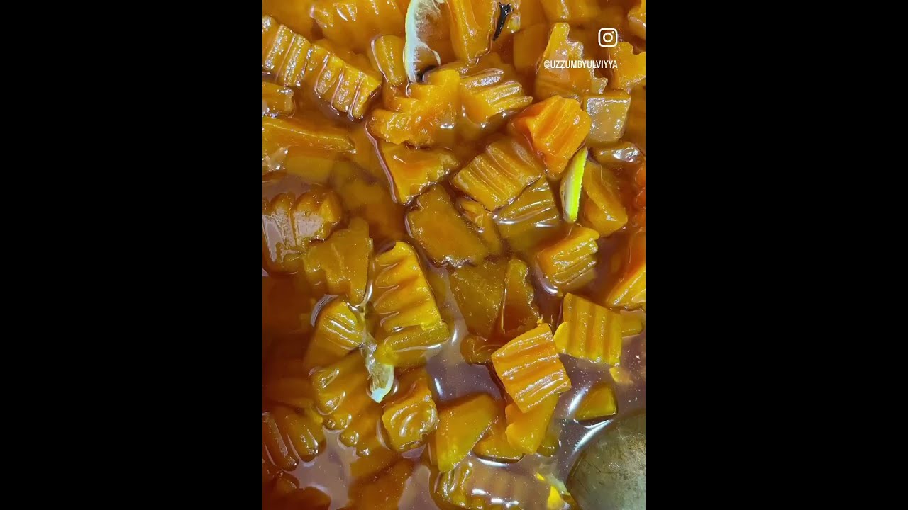 Азербайджанская кухня. Варенье из тыквы. Balqabaq mürəbbəsi.