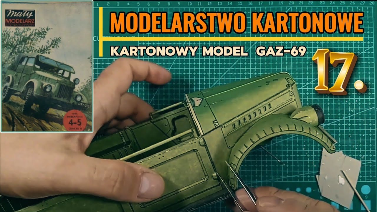 Building the GAZ 69 Paper Model - Dashboard Details! 🛠️ Step-by-Step Card Modeling #17