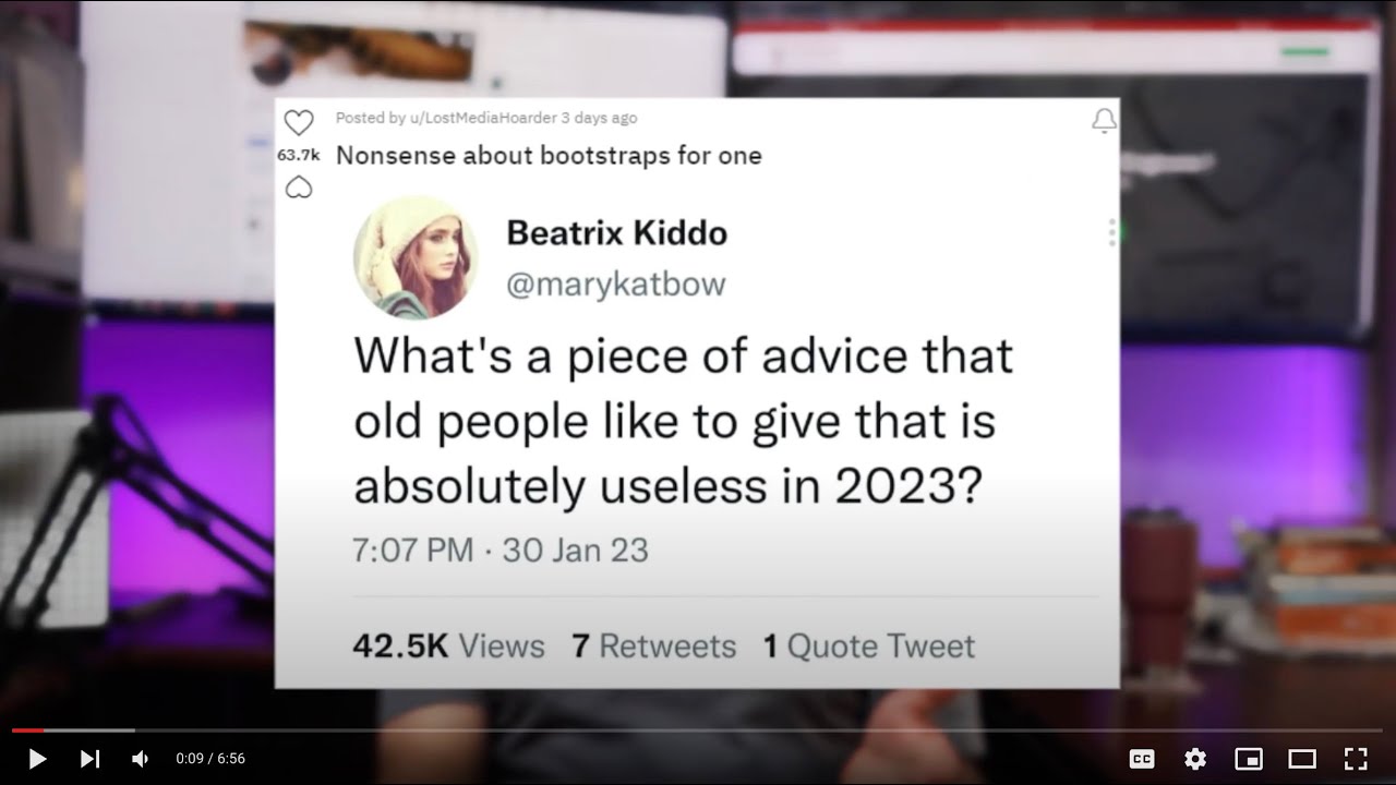 Useless Boomer Advice