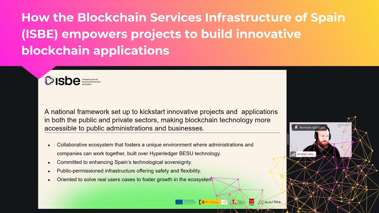 How the Blockchain Services Infrastructure of Spain ISBE empowers projects to build innovative block