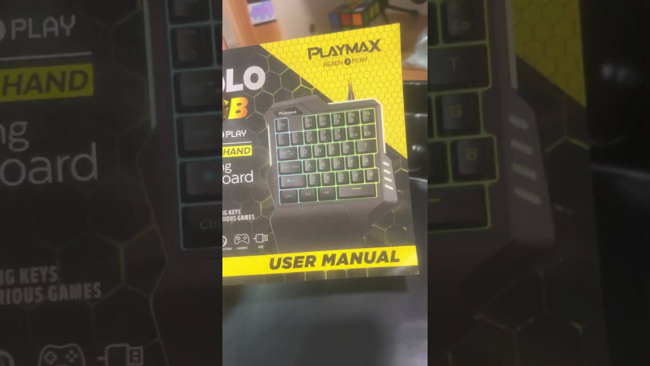 Unboxing my new playmax one handed keyboard ⌨️
