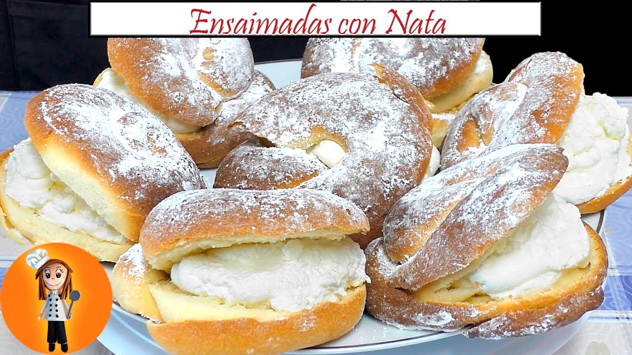 Ensaimadas con Nata | Receta de Cocina en Familia