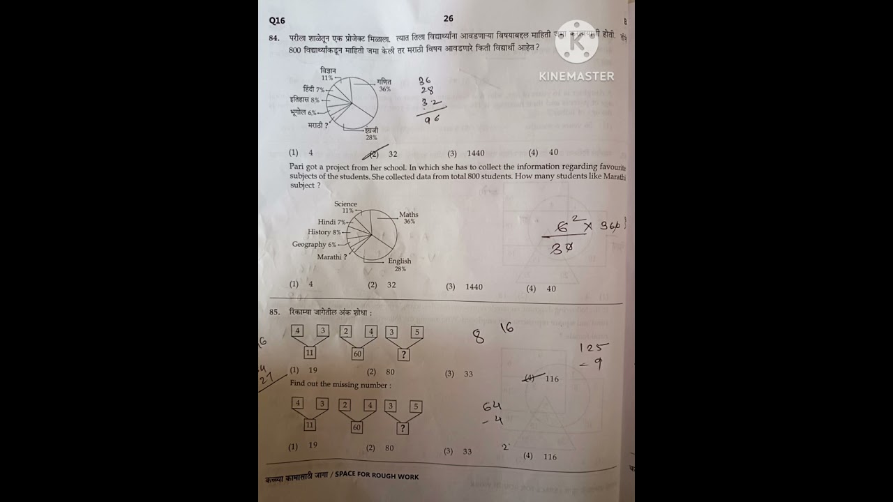 MPSC technical pre combine exam expected answers