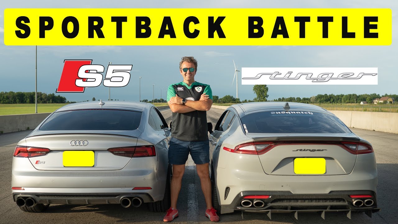 Kia Stinger GT takes on Audi S5 Sportback, Korean over Germans? Drag and Roll Race.