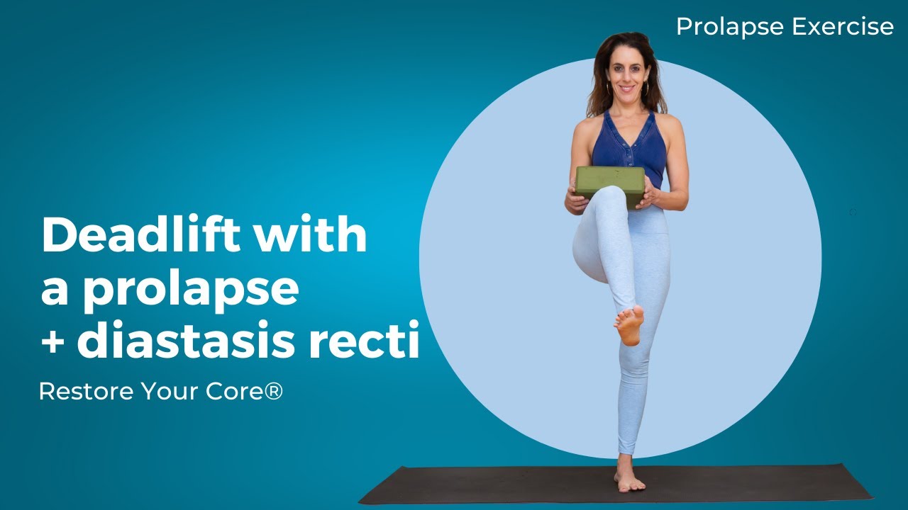 Deadlift for prolapse or diastasis recti | Proper form and core engagement