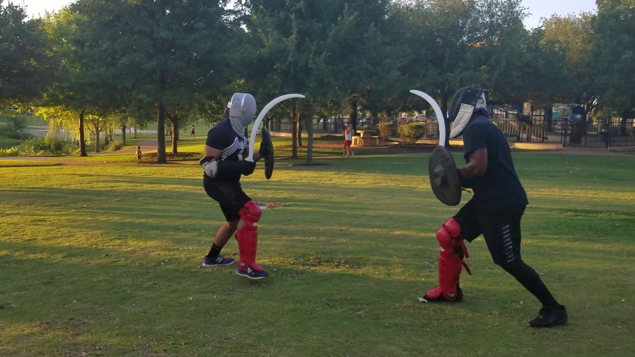 Shotel (Ethiopian Sickle Sword) Sparring