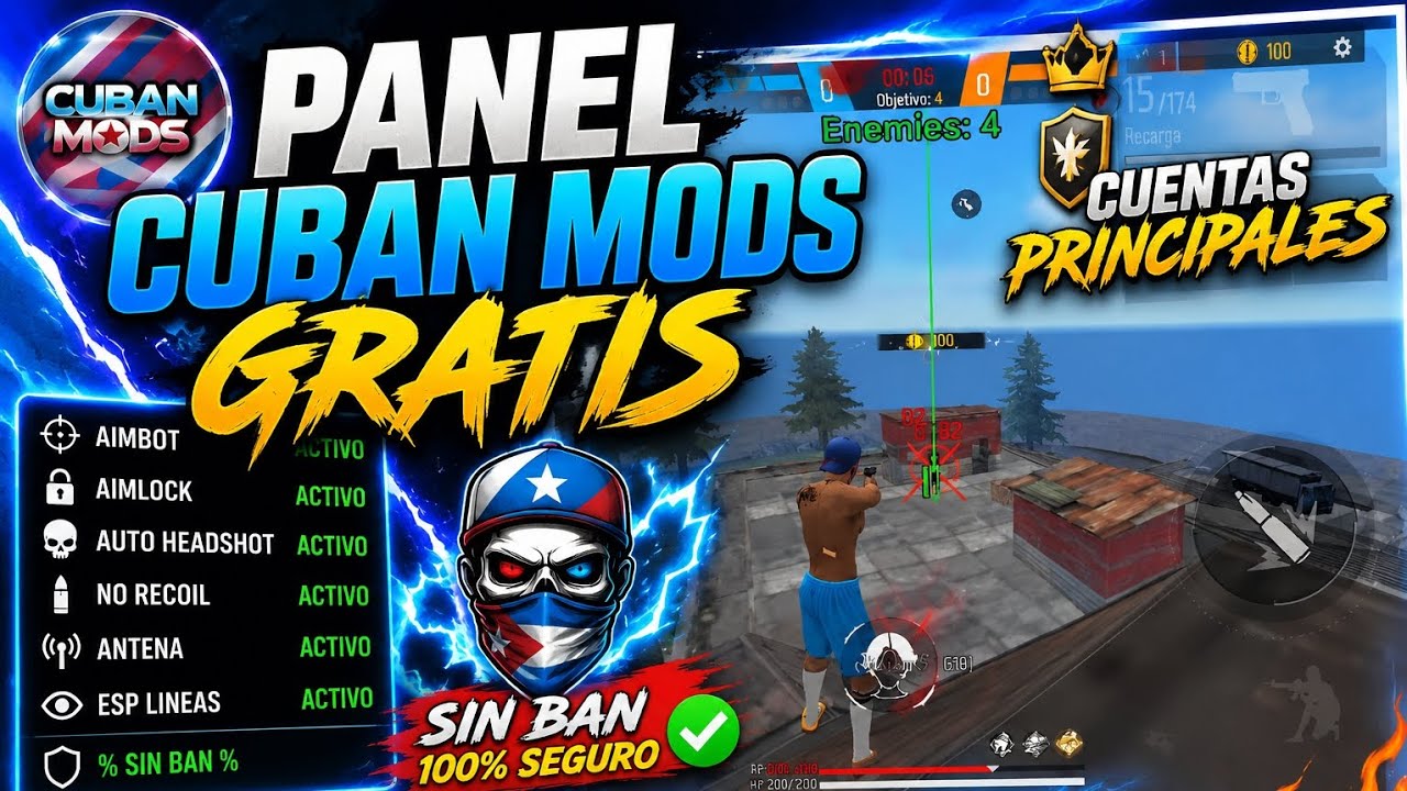 NUEVO HACK !!! 🫪 PANEL CUBAN MODS 👻 TOTALMENTE GRATIS 🔥 SIN ROOT 🗿 CUENTAS PRINCIPALES ✅ CHICO SRT
