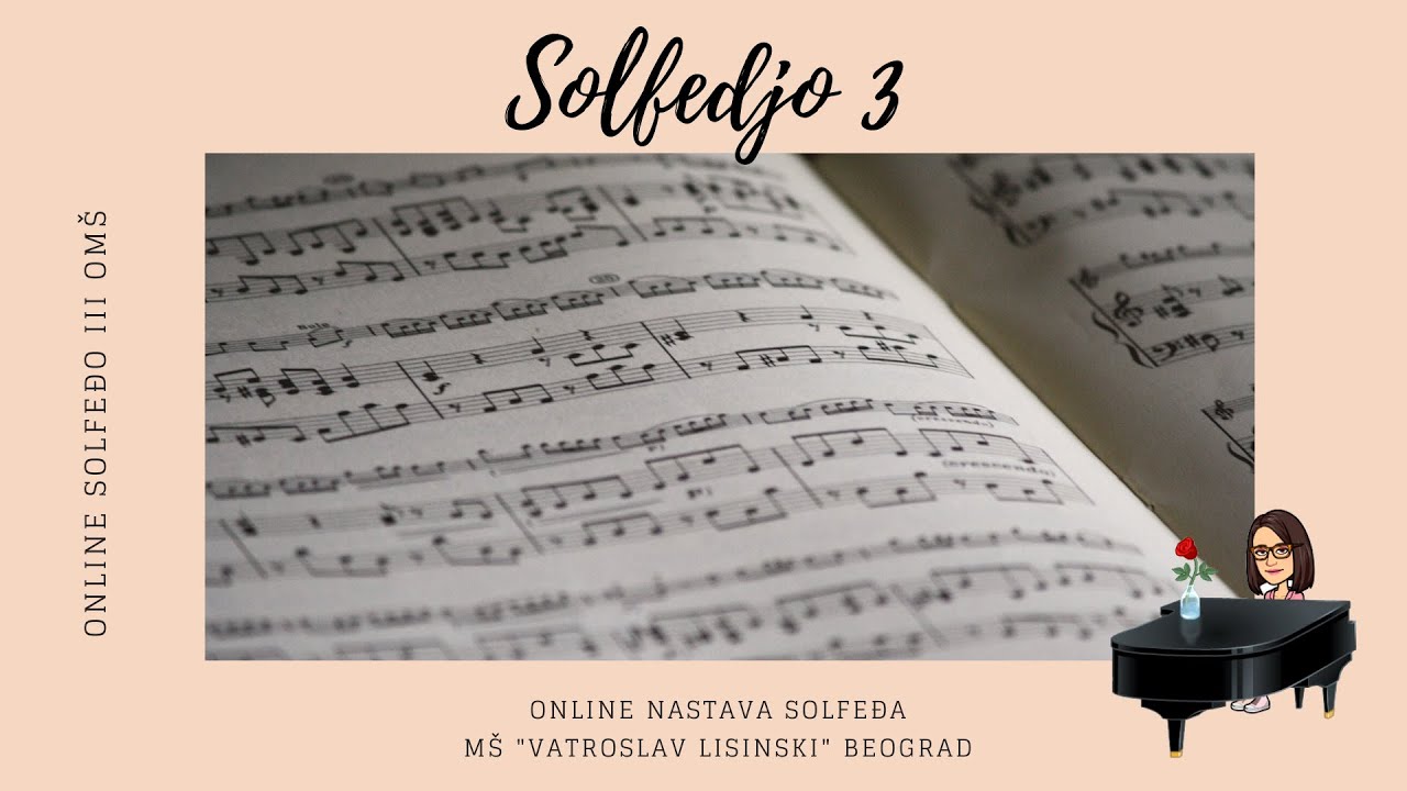 Online nastava SOLFEĐO III OMŠ šestogodišnje