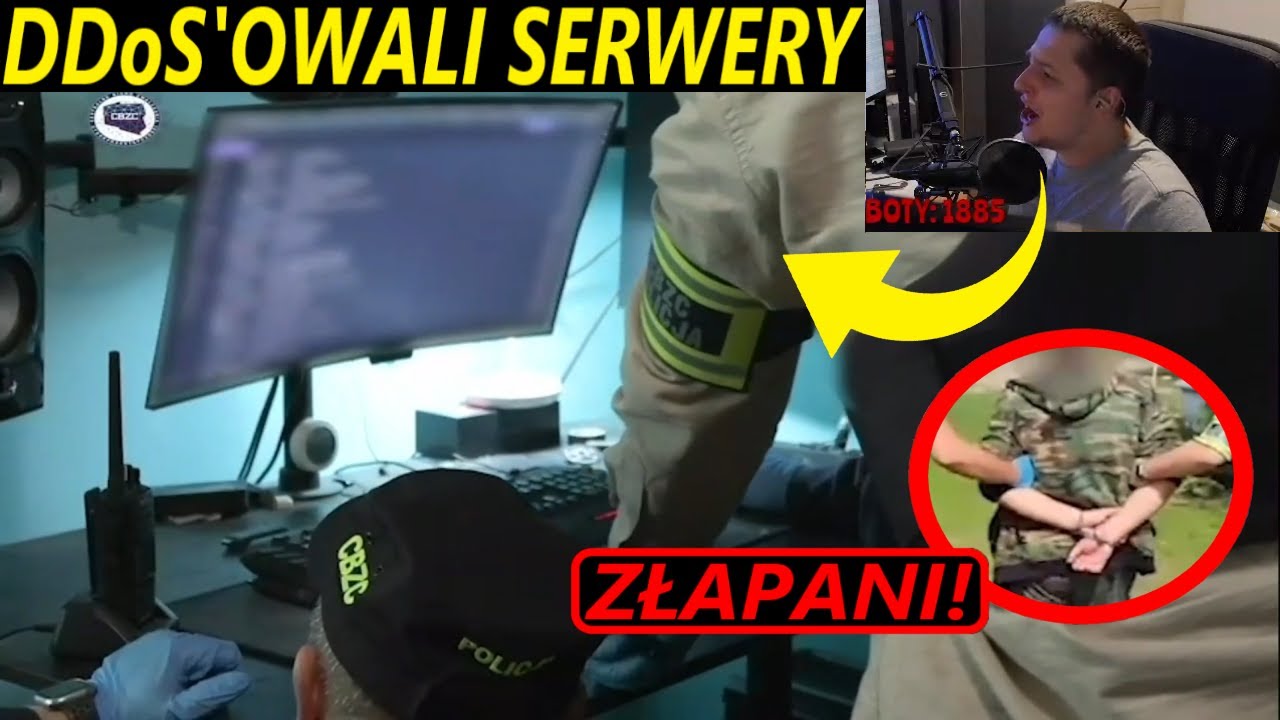 Takuu ogląda wjazd policji na chatę DDoS'era